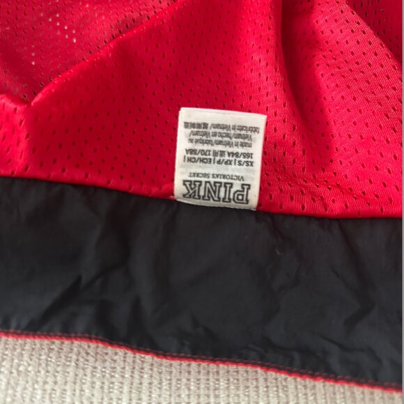 Victoria’s Secret Pink Red Striped Windbreaker Jacket (XS/S) - Picture 3 of 3